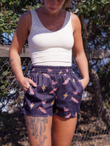 Single Flamingo Aloha Shorts