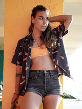 Single Flamingo Aloha Shirt