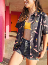 Single Flamingo Aloha Shirt