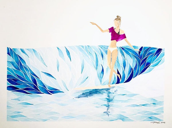 Mizuki Surf art interview her waves