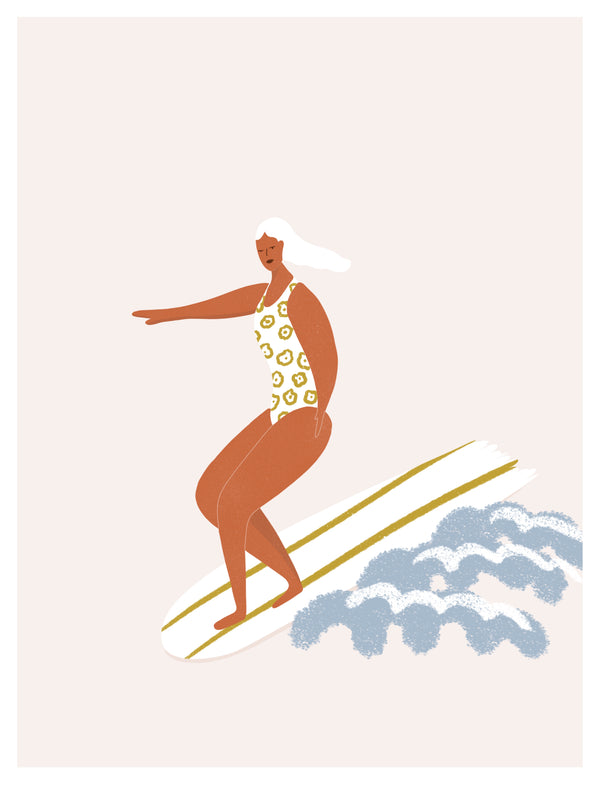 Alizée Castel surf artist her waves