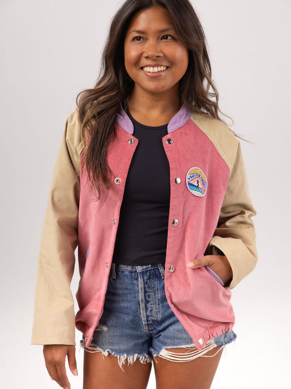 Surf Club Corduroy Jacket - Rose