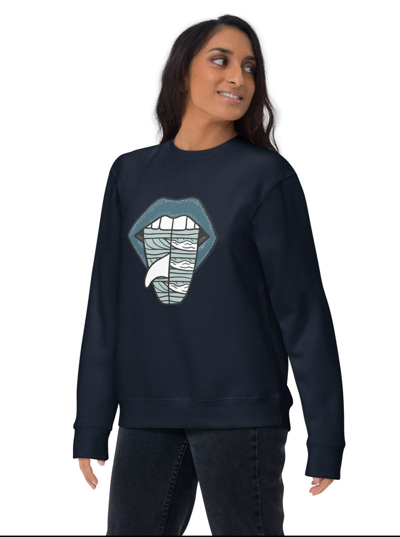 Rolling Single Waves Crewneck