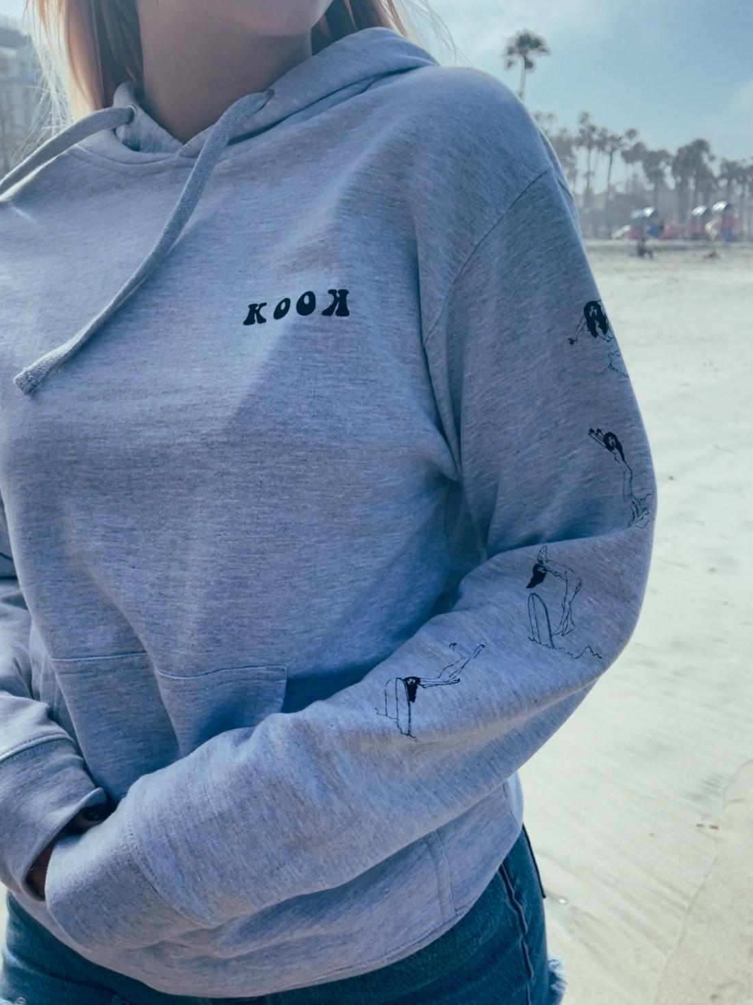Sweatshirt à Capuche Kook Slams - Graphic Skeleton Surf - Taille L - Occasion Très Bon état