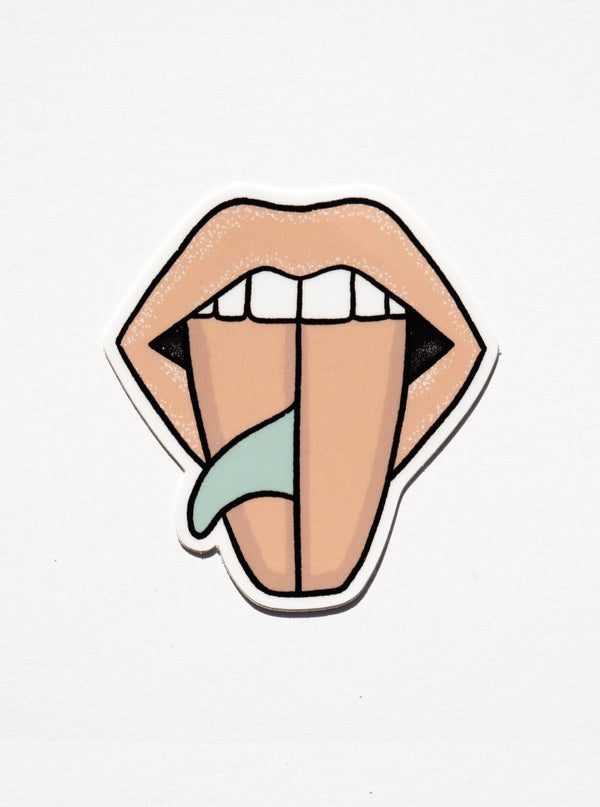 Her Waves Rolling Single Bubblegum Surf Sticker