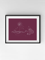 Moonlight Waves Print