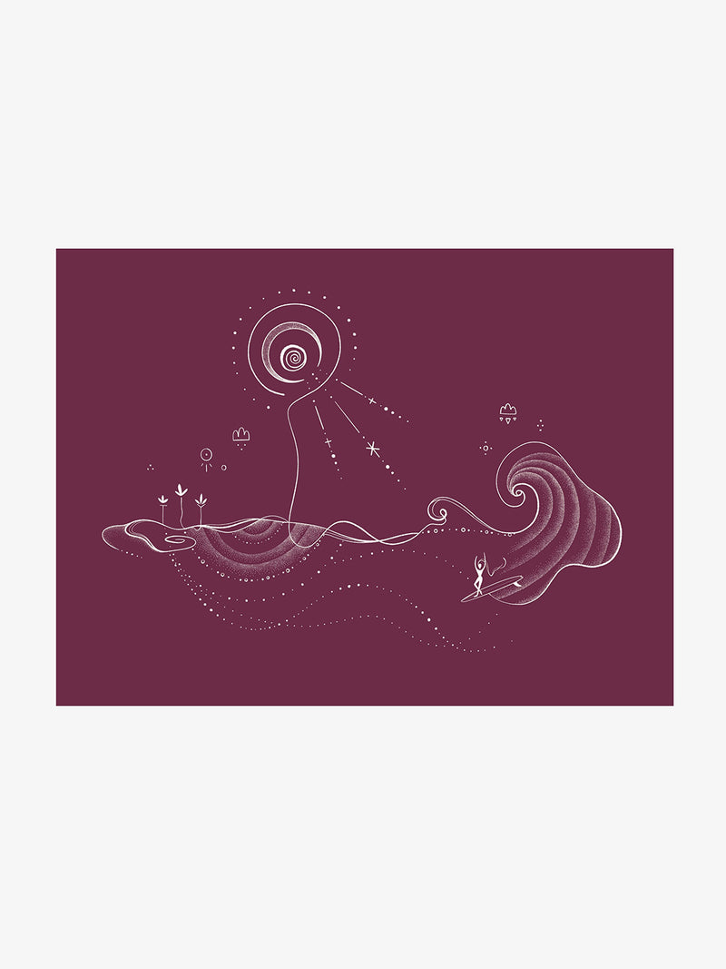 Moonlight Waves Print
