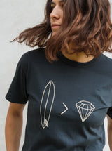 Her Waves Surf t-shirt surfboards diamonds