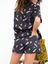 Single Flamingo Aloha Shorts