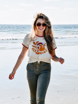 Kiara's Her Waves Ringer Tee | Wave Dancer OBX Ringer Tee