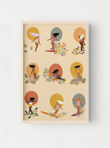surfer girl art prints